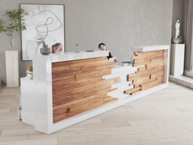 Welkomst Fusion reception desk installed