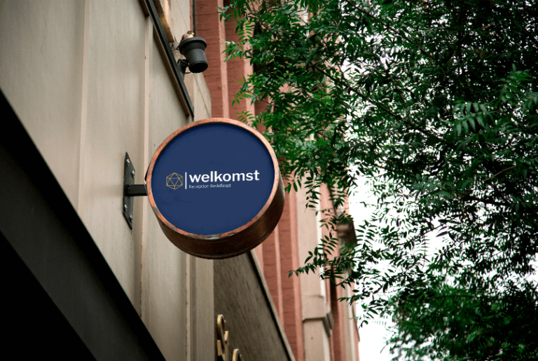 Welkomst signage