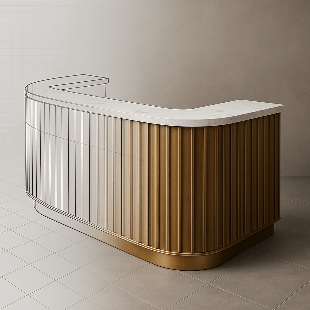 Welkomst Reception Desk render