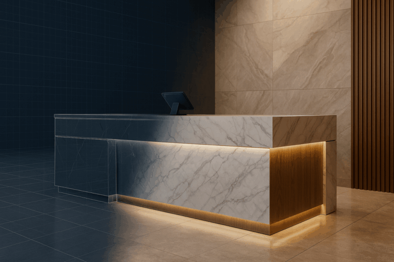 Custom Reception Desks by Welkomst