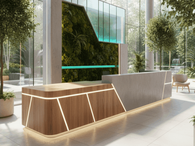 Welkomst amazing office reception desk web