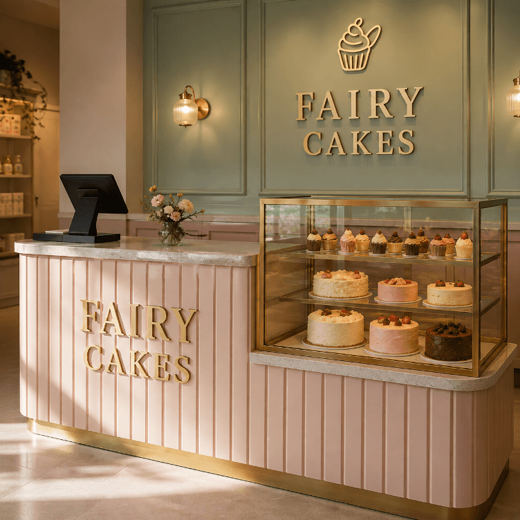 Welkomst Fairy Cakes Counter installed